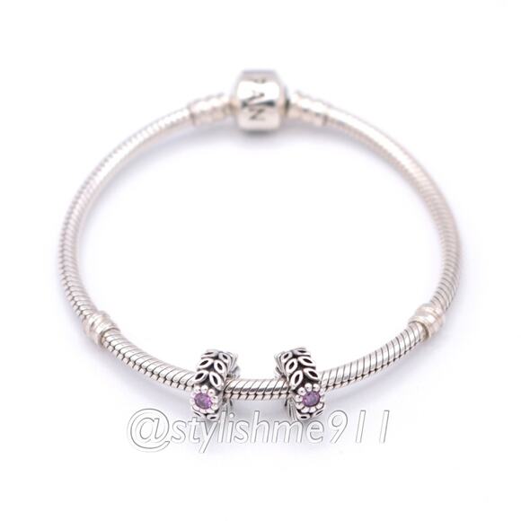 Two Authentic PANDORA Twice as Nice Spacer - 791224CFP - Picture 6 of 12